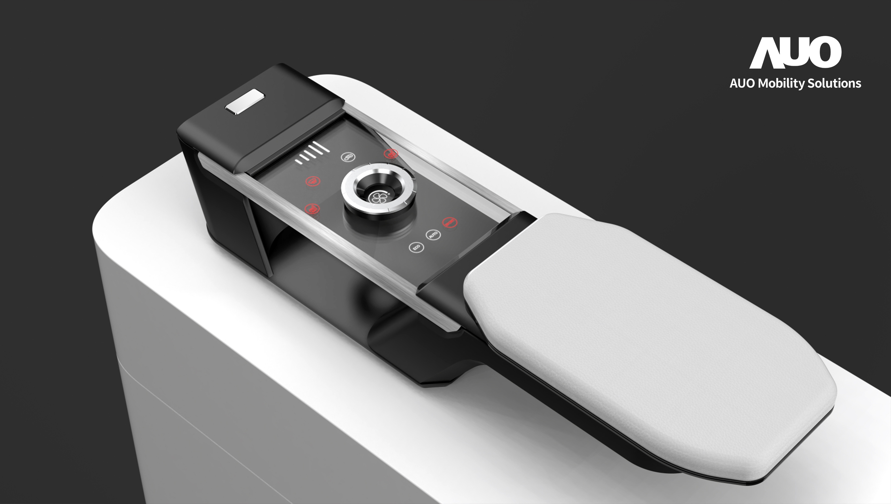 金年会|jinnianhui智慧行动全新发表INVISY隐形科技系列，CrystalSense Console以最简约的机构设计，提供直觉控制的主动触觉回馈与压力感测，并且动态呈现、仅在需要时显示，打造未来座舱的极致互动体验。