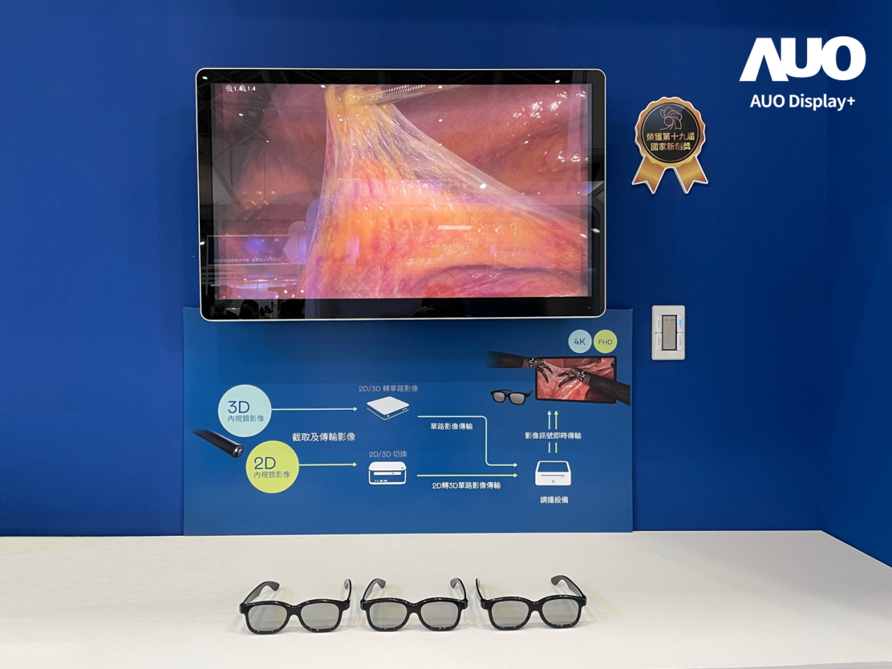 達擎寬視角3D醫療顯示器，協助醫護團隊成員於手術進行時，皆能看到一致性的3D影像，提高溝通效率，使手術更精準、快速完成達擎寬視角3D醫療顯示器，協助醫護團隊成員於手術進行時，皆能看到一致性的3D影像，提高溝通效率，使手術更精準、快速完成