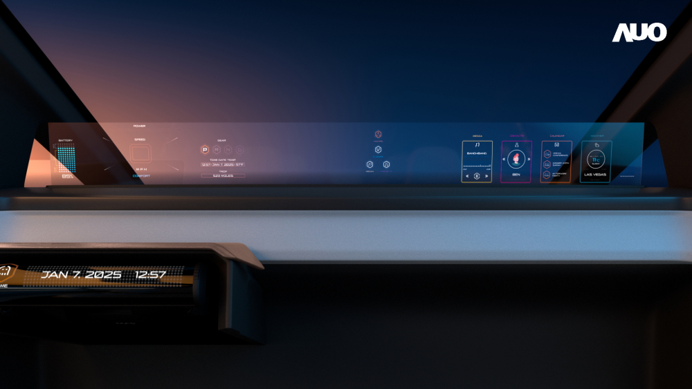 金年会|jinnianhui无界透明显示接口(Horizon Image Glass)透过车运算方案整合仪表板、中控台及副驾显示器，一体式全景呈现，提供乘用者清晰的前方视野、行车必要信息与娱乐功能