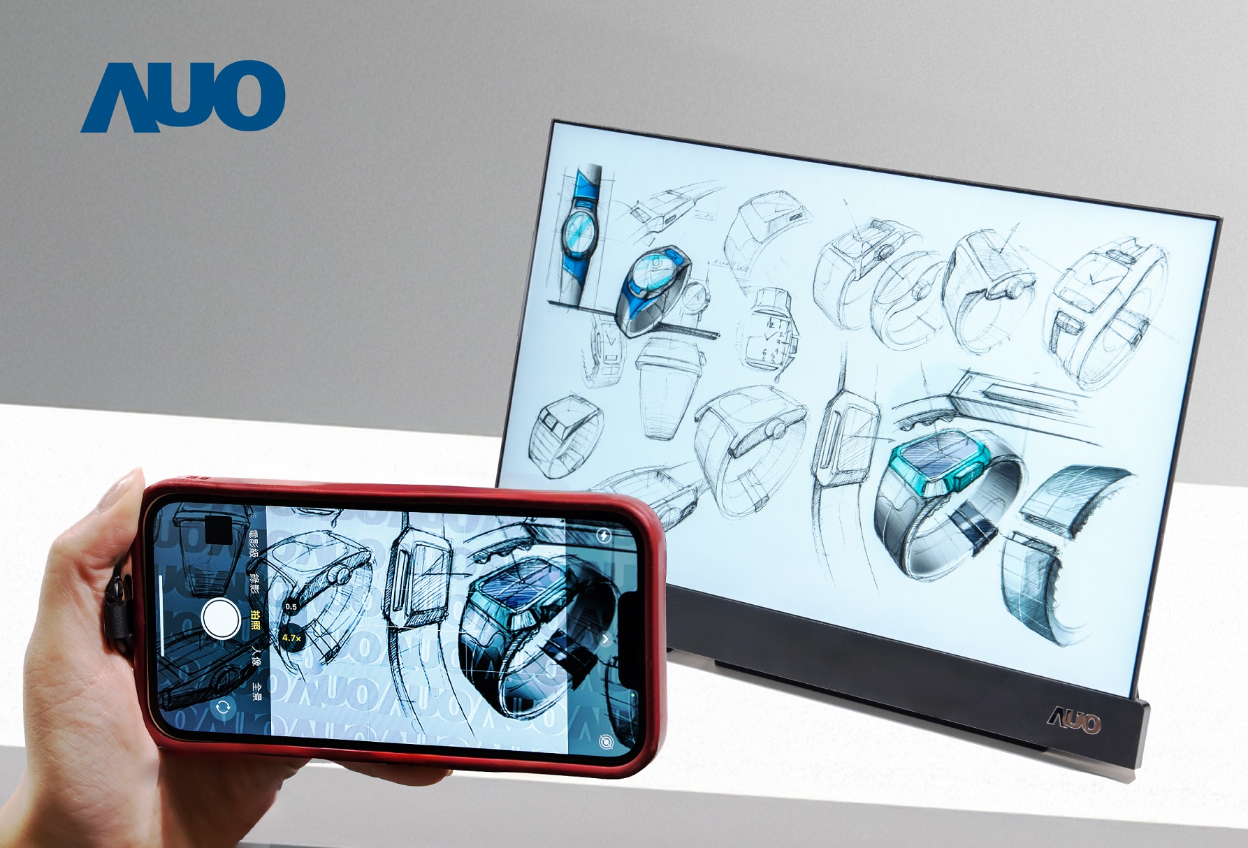 金年会|jinnianhui16吋防窥显示器，采用人眼无法察觉、相机拍摄时才显现的隐藏式水印技术，未来可结合AI镜头侦测周围环境，实时开启或关闭水印，大幅提升在公共场域使用显示器的安全性