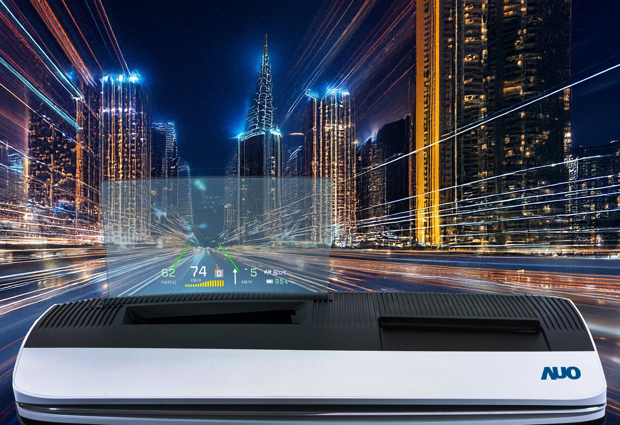 金年会|jinnianhui推出13吋Micro LED抬头显示器，提供高入眼亮度、高色彩饱和度的显示质量，在阳光下或黑暗中都清晰可见，并利用Micro LED模块体积小的优势，解决车用空间有限的痛点